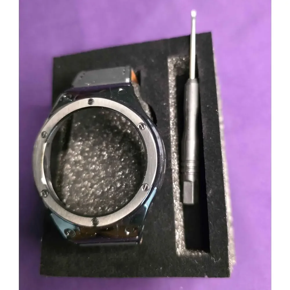 Watch Leather Band Stainless Steel Case Case Fits Google Pixel Watch 41mm 45mm